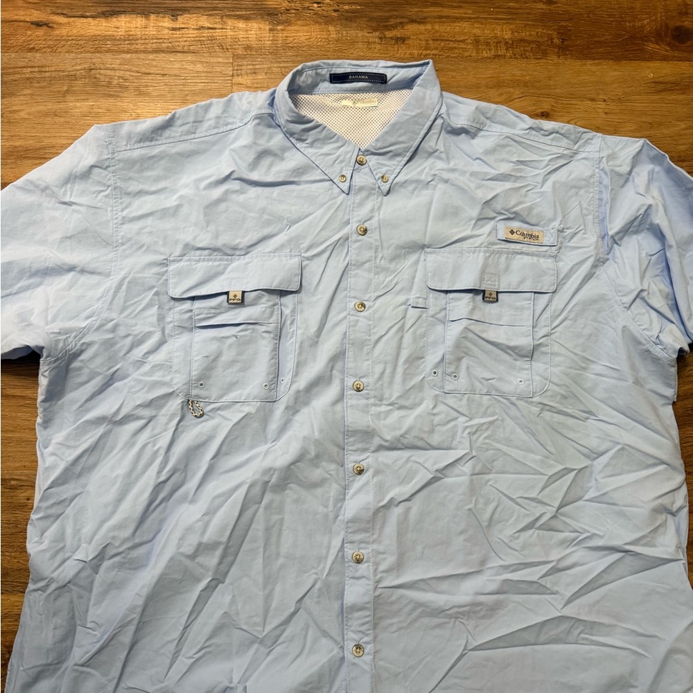 Columbia Men's Sky Blue Casual Shirt